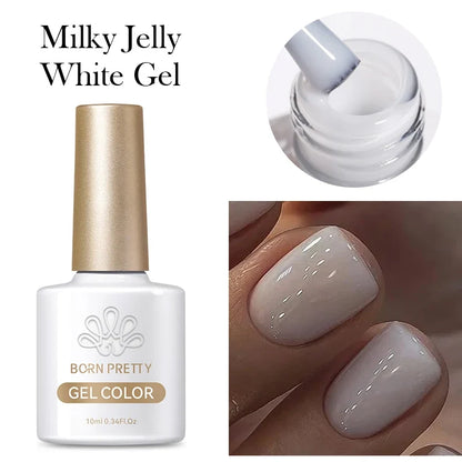 BORN PRETTY 10ml Sliver Carat Mirage Reflective Glitter Gel Nail Polish Sparkling Ultra Shine Soak Off UV Nail Art Gel Varnish