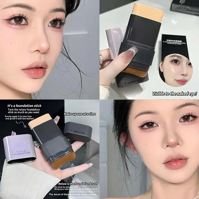 2-in-1 Concealer & Foundation Stick - Full Coverage for Acne Scars - Radiant Dewy Finish - Natural Skin-Like