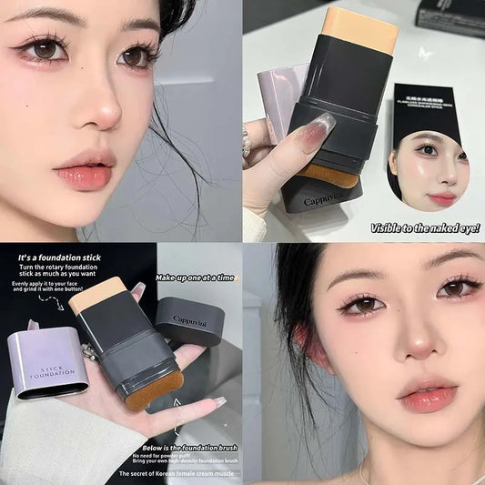 2-in-1 Concealer & Foundation Stick - Full Coverage for Acne Scars - Radiant Dewy Finish - Natural Skin-Like
