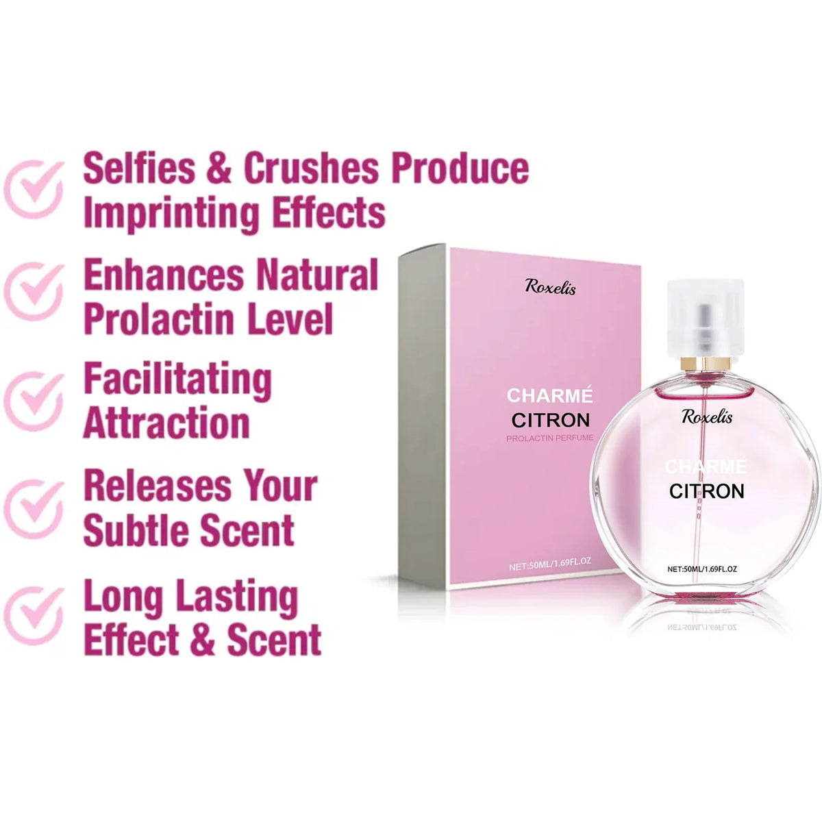 Women's Perfume - Elegant Charming Floral Scent Long Lasting Fresh Mild Non-Irritating, Subtle Fragrance for Dating & Daily Wear