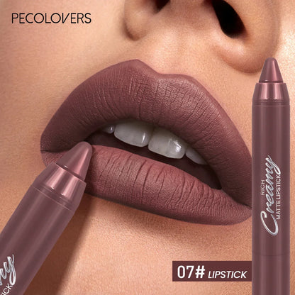 Multiple Colors Matte Lip Liner, Use As Lip Liner and Lipstick, Easy To Accurately Apply, Waterproof Long-lasting Non-stick