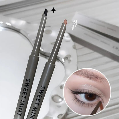 Silky Long-lasting Eye Liner Pencil  Eyeliner Pen Natural Matte Wine Red Eyeliner Easy To Color Waterproof Eye Make Up Cosmetics