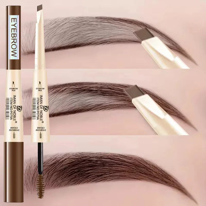 Thin Headed Eyebrow Pencil With Waterproof And Durable Brush Head Contour, Naturally Suitable For Everyone