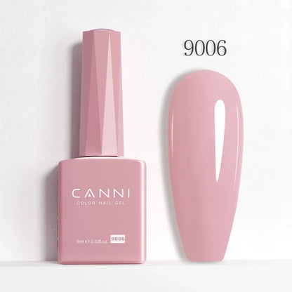 CANNI Hema Free Nail Gel Polish Fall Color Collection Semi Permanent Diamong Long Wear Top Coat Red Gorgeous JellyNude Color 9ml