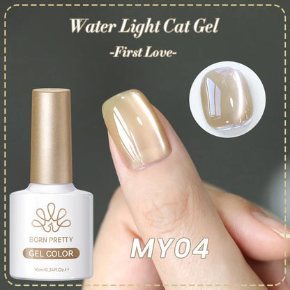 BORN PRETTY 10ml Rhine Lake Blue Cat Magnetic Gel Dark Blue Glitter Soak Off UV Gel Nail Art Varnish Manicure Nail Art Salon