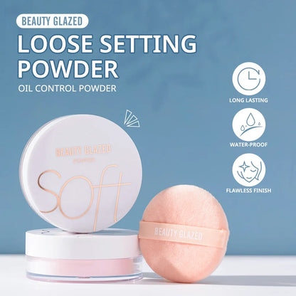 Beauty Glazed 4 ColorsMatte Loose Powder Natural Waterproof Long-Lasting Concealer Banana Powder for Makeup