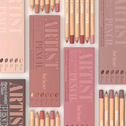6pcs Velvet Matte Lip Liner Set | Long-Lasting, Non-Drying | Perfect for Delineating and Filling Lips