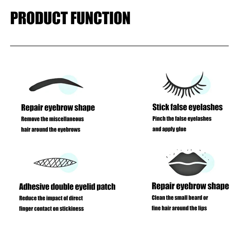 Colorful Eyebrow Tweezers Professional Stainless Steel Tweezers For Men and Women Beauty Clips Facial Hair Removal Makeup Tools