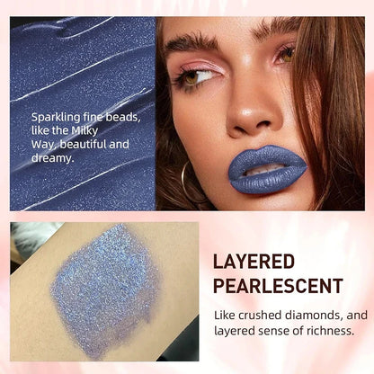 10 Colors Diamond Shimmer Glitter Lip Gloss Waterproof Matte Glitter Liquid Lipstick Diamond Pearl Colour Lip Gloss Sexy Make Up