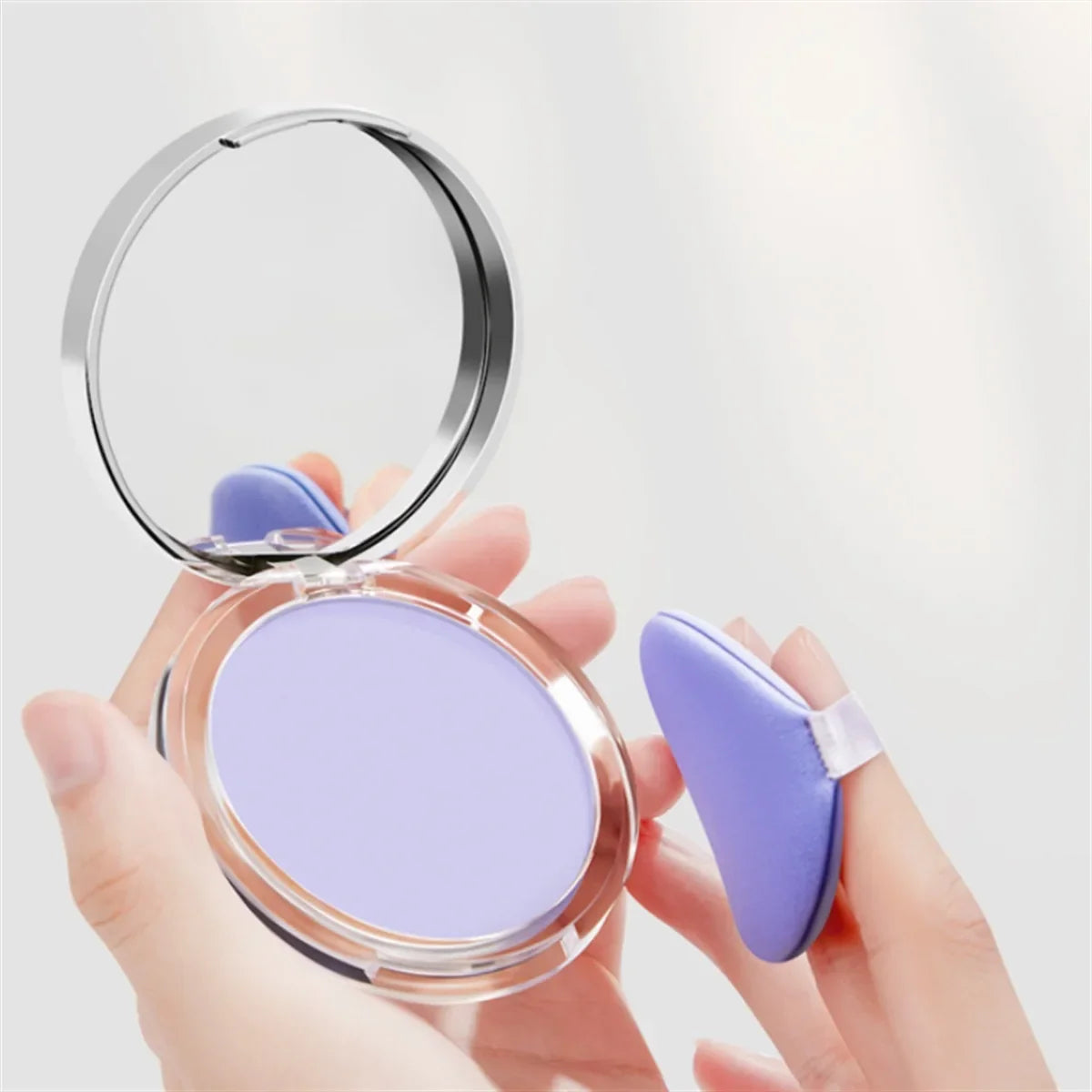 1PC Candy Bella Violet Cream To Powder Skin-friendly Skin Natural Face Long Lasting Oil-controlling Contouring Powder Cosmetics