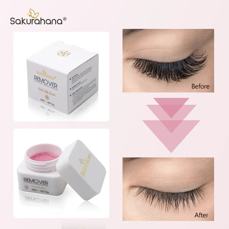SAKURAHANA Eyelash Glue Remover Remover Gel Cream Korea Professional No Stimulation Remover Makeup Lash Glue Remover Cream