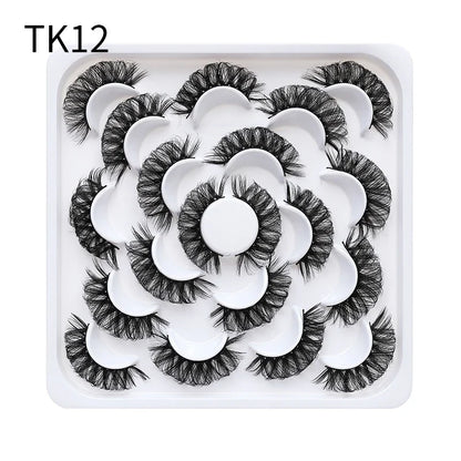 Russian Strip Lashes Makeup Lashes 25mm 3D Mink Volume Fluffy Natural False Eyelashes Thick Dramatic Mink Eyelashes Wholesale