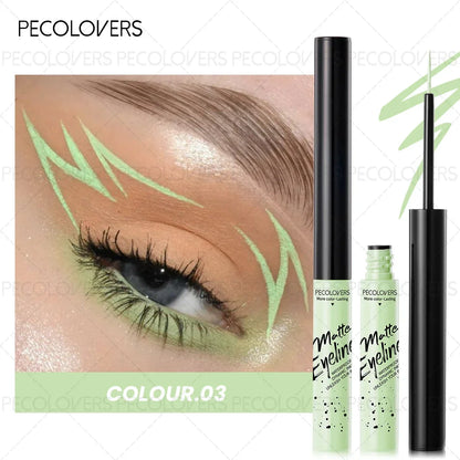 1PC Matte Color Eyeliner Pen Liquid, Durable, Easy to Color, Fast Drying, Smooth, Not Easy to Take Off Makeup