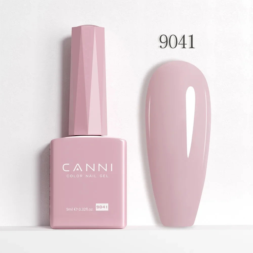 CANNI Hema Free Nail Gel Polish Fall Color Collection Semi Permanent Diamong Long Wear Top Coat Red Gorgeous JellyNude Color 9ml