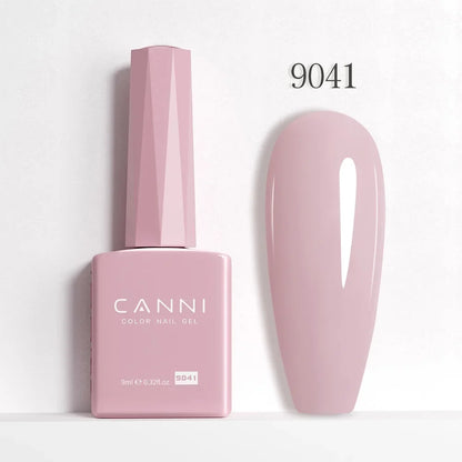 CANNI Hema Free Nail Gel Polish Fall Color Collection Semi Permanent Diamong Long Wear Top Coat Red Gorgeous JellyNude Color 9ml