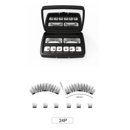 3D 3 Magnetic Eyelashes Natural Soft Reusable Easy To Wear Eyelash Extension Beauty Makeup Tool fake mink false eyelashes