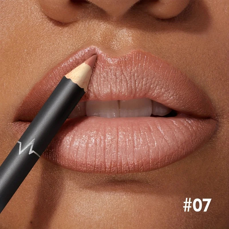 Waterproof Long Lasting Matte Lipliner Pencil Red Contour Tint Lipstick Non Stick Cup Moisturising Lip Makeup 12 Colors