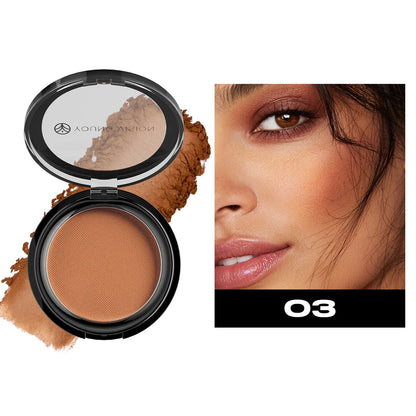 Woman makeup 6-Color Matte Bronze Powder Velvety Smooth Natural Setting Powder Makeup