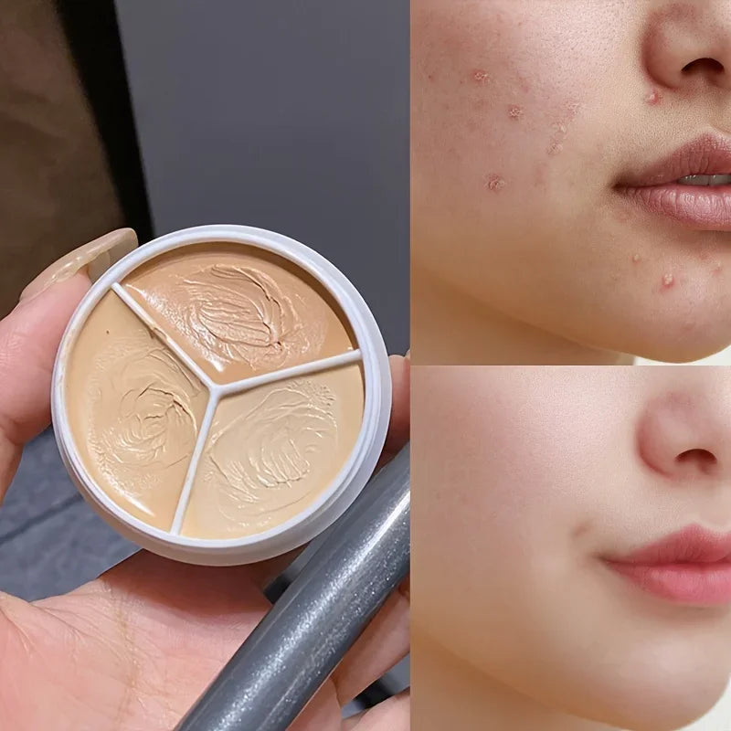 Sweet Mint 3-Color Concealer Palette - Waterproof Cream