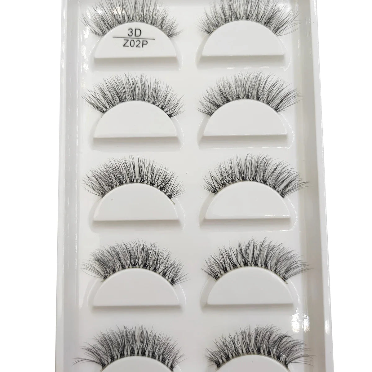 Transparent 3D Mink Eyelashes, Natural Clear False Eye Lashes, Soft Invisible Eyelash, Wispy Makeup Faux Cils, H13 X08, 5 Pairs