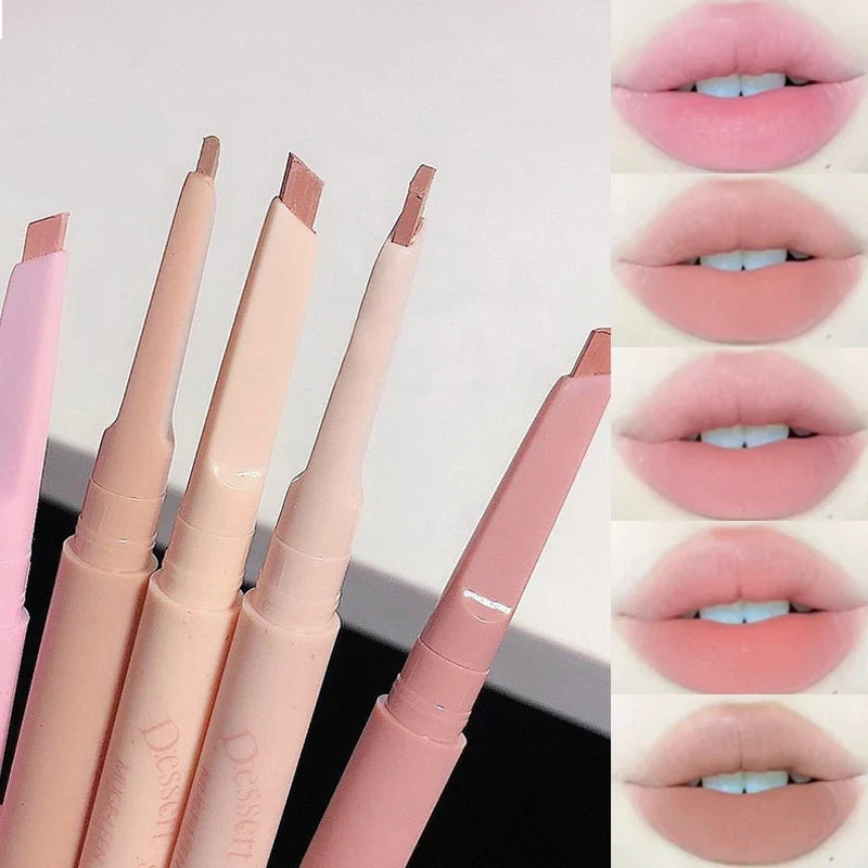 Dessert Lip Liner Automatic rotating waterproof lasting no color outline lip lipstick pen
