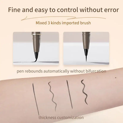 Judydoll Liquid Eyeliner, Ultra Fine Liquid Eyeliner Waterproof with Smooth Strong Fibres, Smudge-proof, Longwearing, Smooth