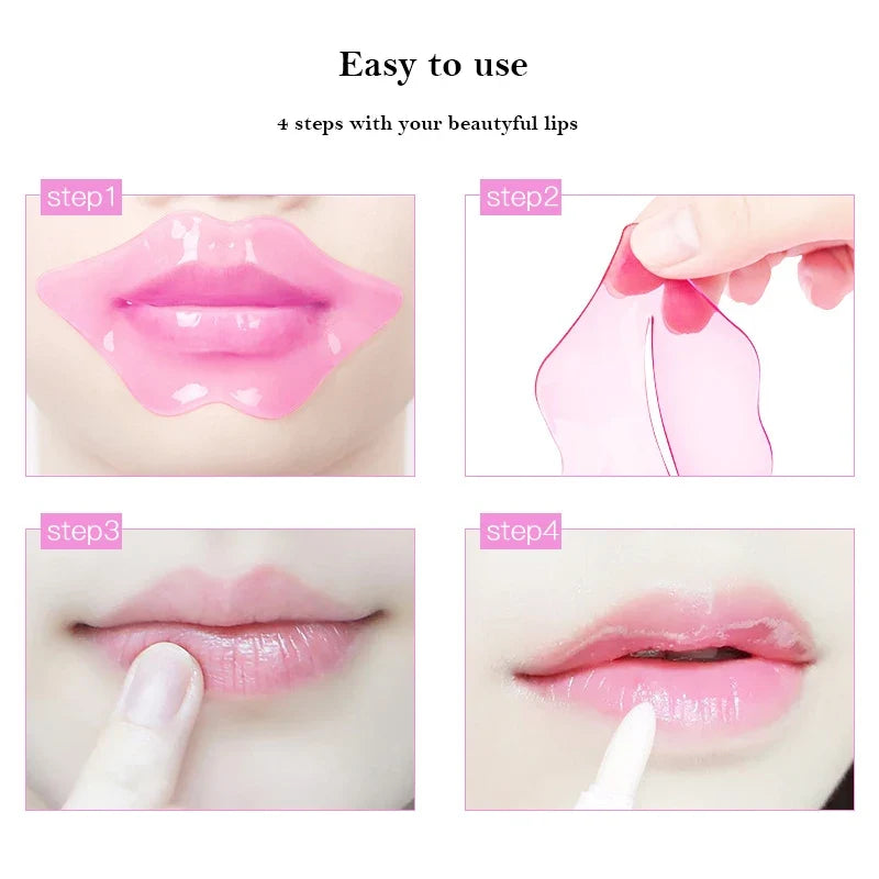 5/10pcs/lot Collagen Nourishing Lip Mask  Moisturizing Fruits Essence Firming Anti Wrinkle Lip Patch Skin Care