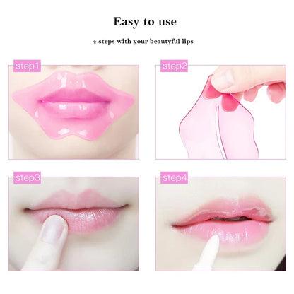 5/10pcs/lot Collagen Nourishing Lip Mask  Moisturizing Fruits Essence Firming Anti Wrinkle Lip Patch Skin Care
