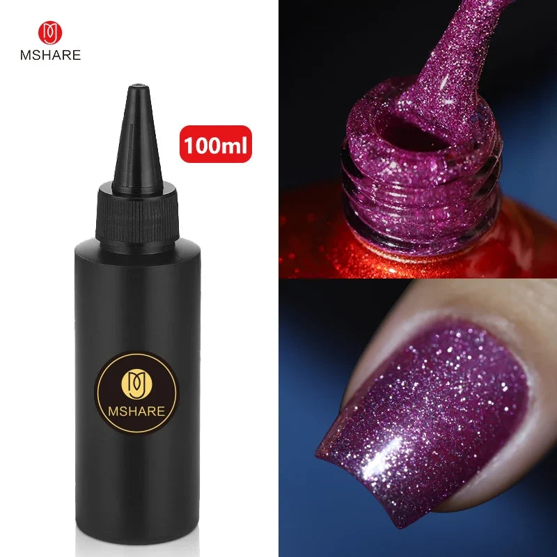 MSHARE 100ML Nail Gel Polish Soak Off UV LED Nails Vernis Semi Permanent Varnish Polish White Red Nail Gel Art
