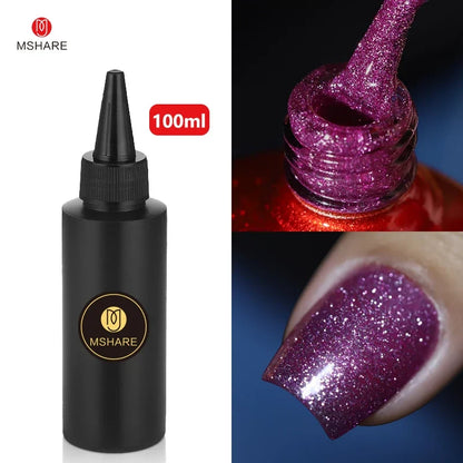 MSHARE 100ML Nail Gel Polish Soak Off UV LED Nails Vernis Semi Permanent Varnish Polish White Red Nail Gel Art
