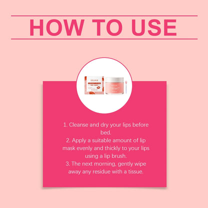 Berry Moisturizing Sleep Lip Mask - Hydrating, Lightweight, Non-Sticky, Gentle, and Moisturizing Lip Care