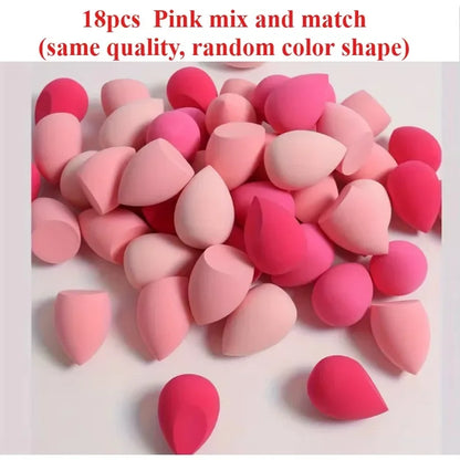 4/7/18piece makeup sponge set suitable for liquid BB cream powder application makeup egg dry wet dual-use powder puff girl