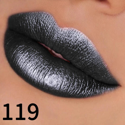19 colors glitter lipstick hydrating red pink sparkling shine lip color highly pigmented lip tints metallic finish lip makeup
