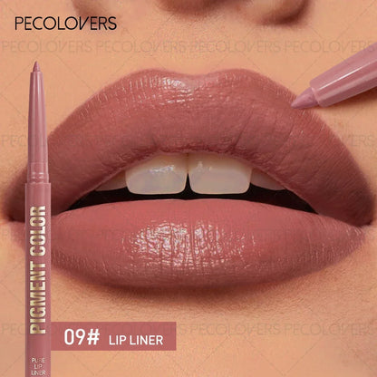 1PC 2-in-1 Lip Liner&Lip Gloss Pen-Matte Colors&Waterproof Long-Lasting ,Velvety Pencil for Plump Lip Outline, Easy Application