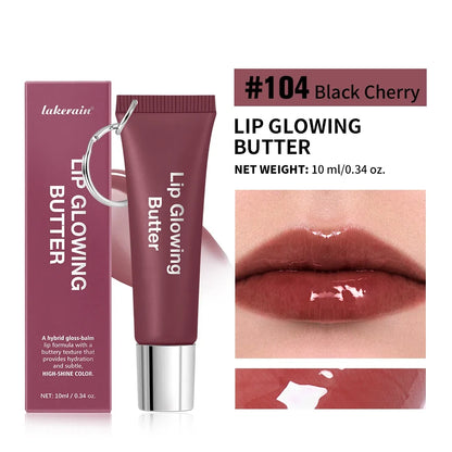 Lip Gloss Lip Oil Plumper Long Lasting Keychain Glowing Butter Moisturizing Pink Nourishing Makeup Care Hydrating Lipstick