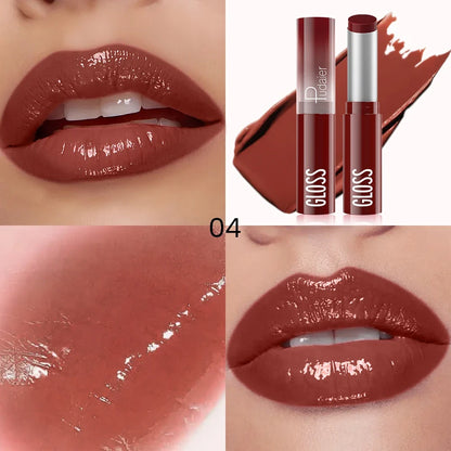 Hydrating Berry Shine Lipstick Set, Long-Lasting Plump Lip Cream, Non-Sticky & Creamy Finish, 6 Colors