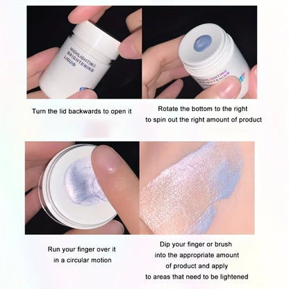 Liquid Highlighter Natural Shimmer Contour Bronzer Moisturizing Water Light Brightening Highlight Face Body Clavicle Highlight