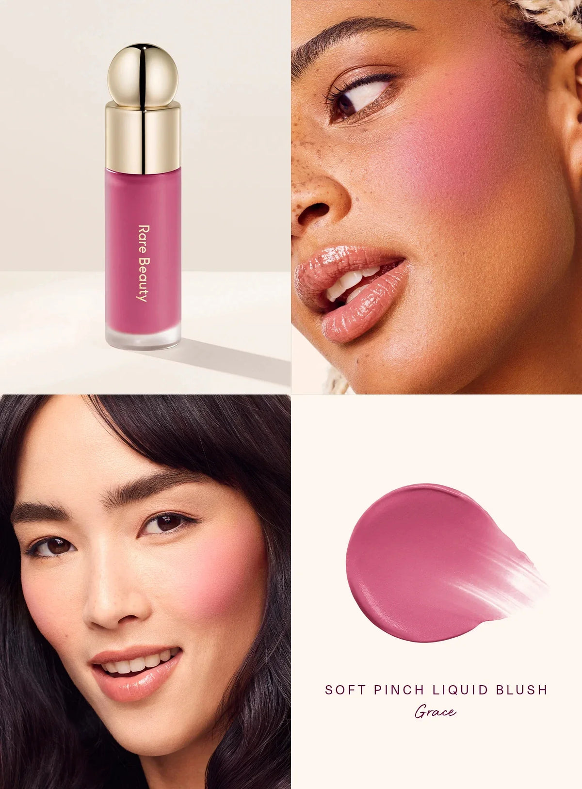 Rare Beauty Light Silky Touch Highlighter Soft Pinch Liquid Blush Positive Light Lqiuid Luminizer Stay Vulnerable Melting Blush