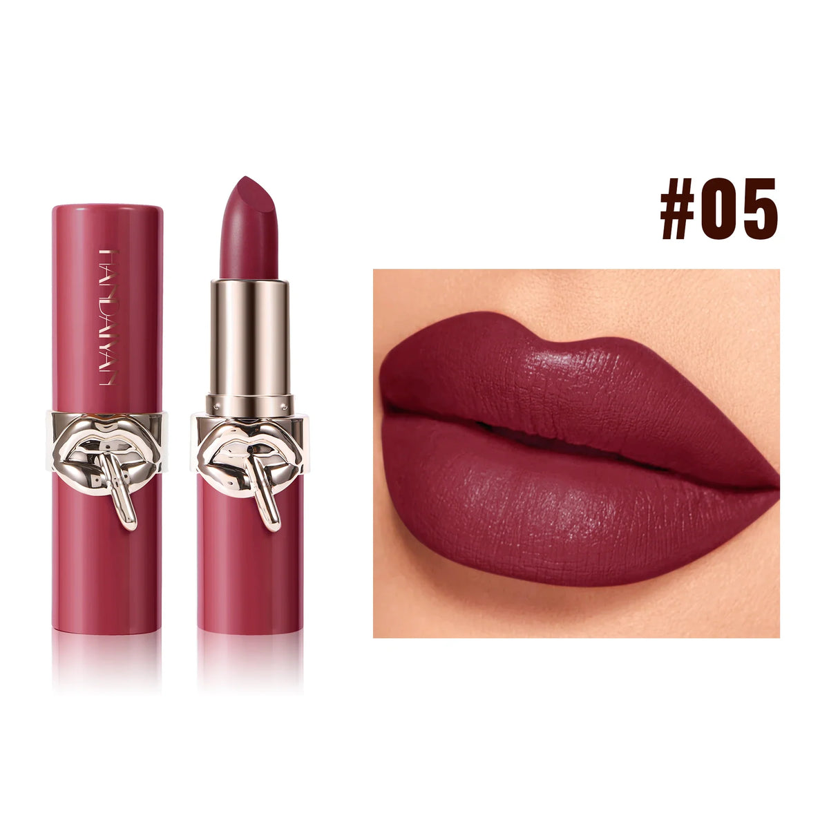 Creamy Velvet Lipstick Moisturizing Long Lasting Waterproof Non Stick Cup Rich Color 6 Shades Smooth Lip Makeup For Women