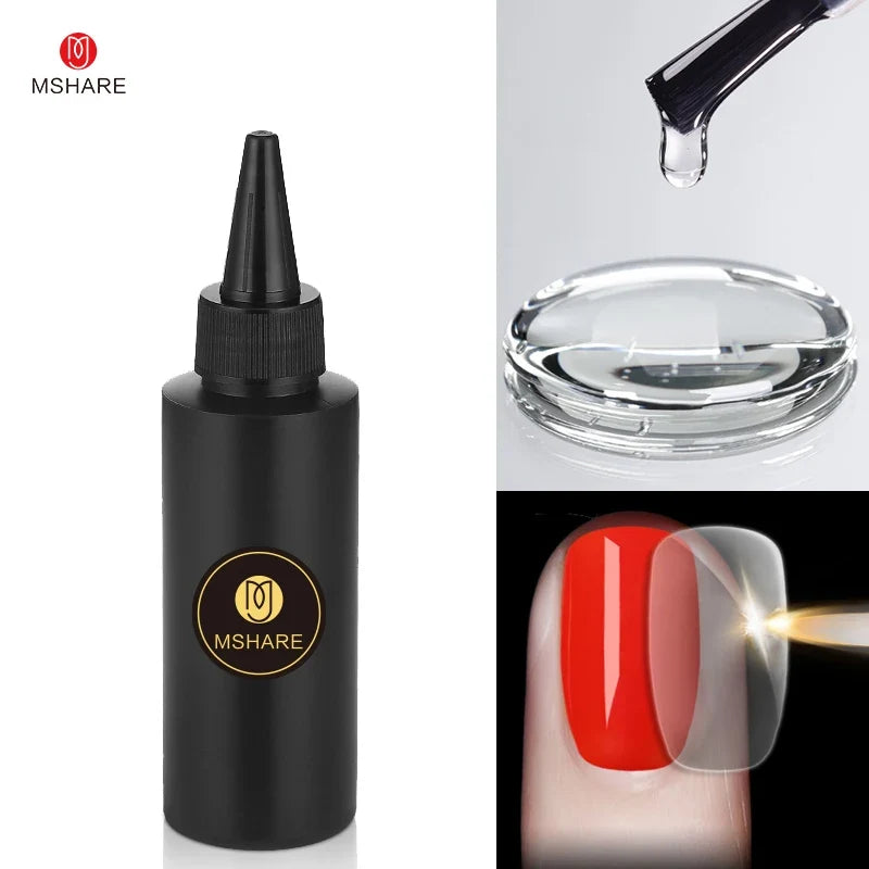 MSHARE 100ML Nail Gel Polish Soak Off UV LED Nails Vernis Semi Permanent Varnish Polish White Red Nail Gel Art