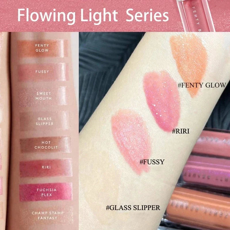 Fenty Beauty MAUVE WIVE Lip Gloss Waterproof Liquid Lipstick Nude Pink Lips Tint Makeup Lip Glaze Cosmetics Red Lip Stain