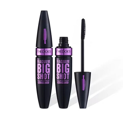 Black Waterproof Lengthening Mascara - Thick Long Lasting Black