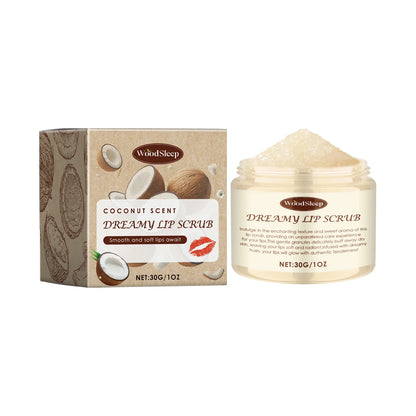 Coconut Vanilla Lip Scrub Exfoliating Even Lip Color Remove Dead Skin Repair Chapped Lip Deep Moisturizing Plump Lip Skin Care