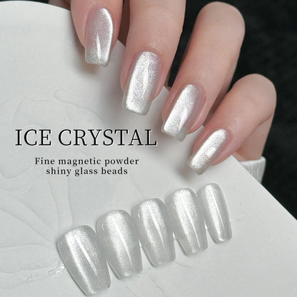 XEIJAYI 3pcs 15ml White Plain water cat's eye Magnetic Gel Nail Polish - Ultra Shine, Quick-Dry, Soak-Off UV/LED Varnish for Stu