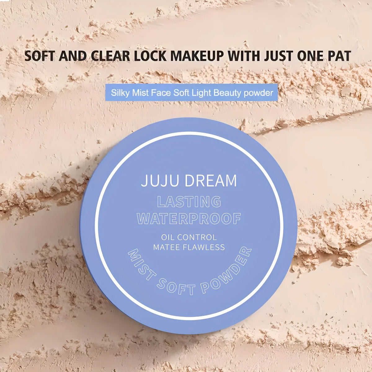 Silk Soft Pressed Powder OilControl Smooth Cake Makeup Lightweight Mist Matte Powder full Coverage Concealer Last Setting Powder