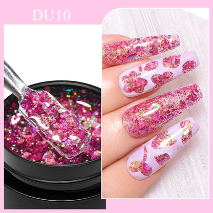 Mtssii 8ml Metallic Painting Nail Gel Polish Gold Silver Creative Elastic Nail Gel for PaintingDrawing Magic Mirror Gel Varnish