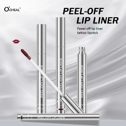 Peel Off Lip Liner Stain Kit - Long-Lasting Waterproof Matte Lip Tint Set for Women, Trend Colors, Easy to Use