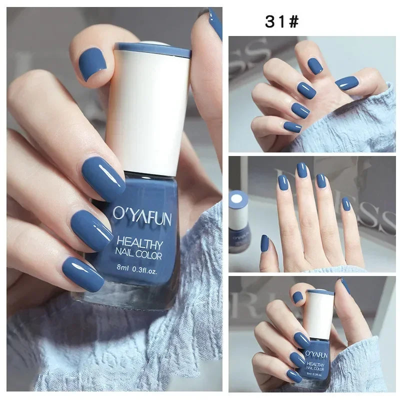 40 Colors Autumn Brown Colors Series Gel Varnish Water Based Nail Polish  Water Based No Baking Quick Dry Peel Off Nail Varnish