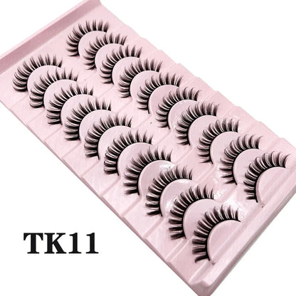 Russian Strip Lashes Makeup Lashes 25mm 3D Mink Volume Fluffy Natural False Eyelashes Thick Dramatic Mink Eyelashes Wholesale