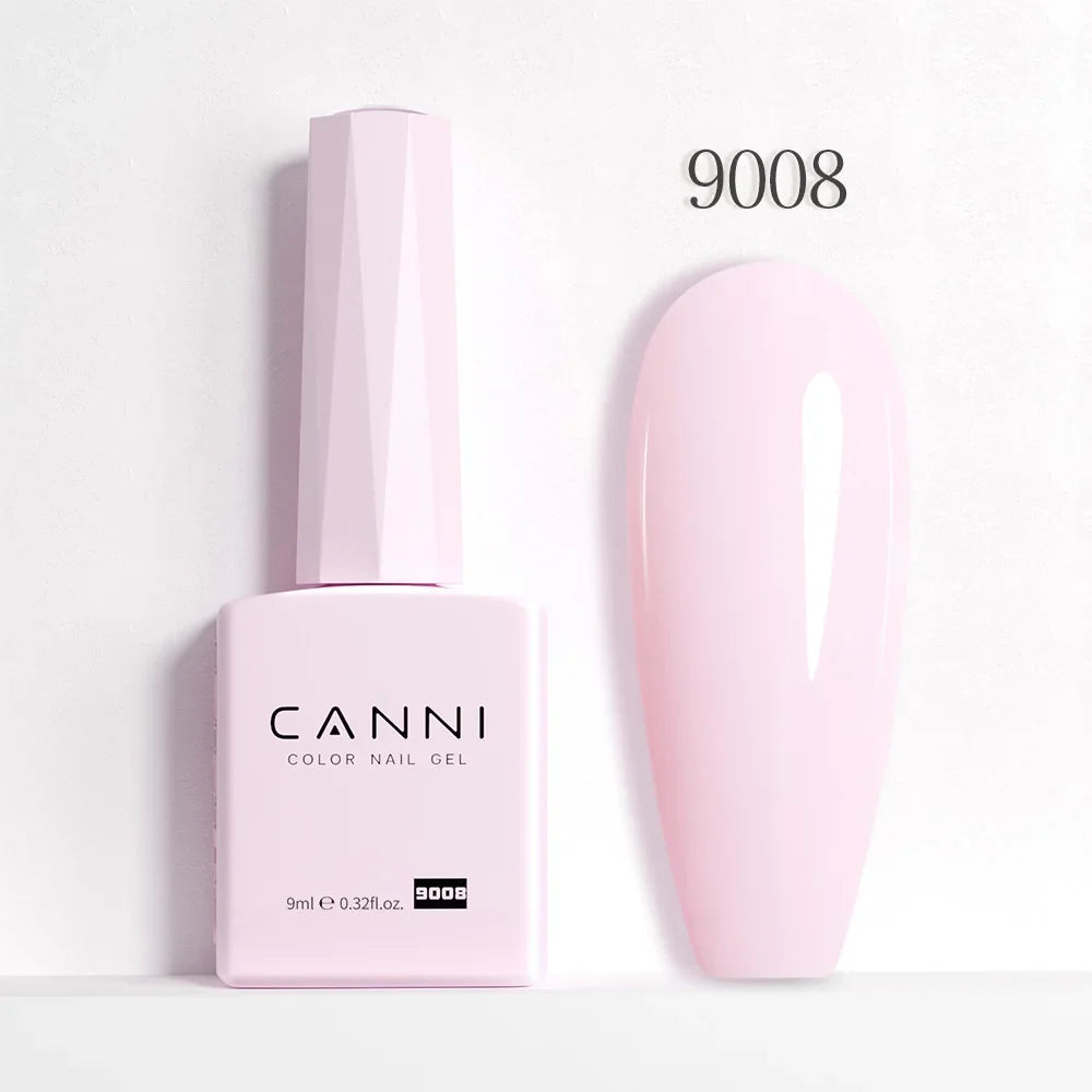 CANNI Hema Free Nail Gel Polish Fall Color Collection Semi Permanent Diamong Long Wear Top Coat Red Gorgeous JellyNude Color 9ml